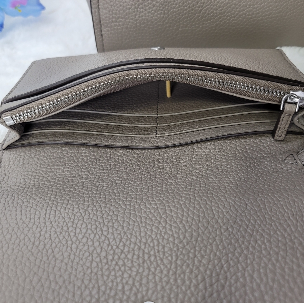 Tory Burch 2pcs SET Designer Matching Purse Bag Shoulder Crossbody + Wallet NWT - Picture 8 of 11